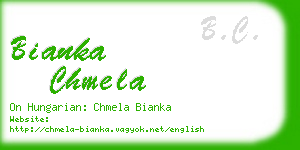 bianka chmela business card
